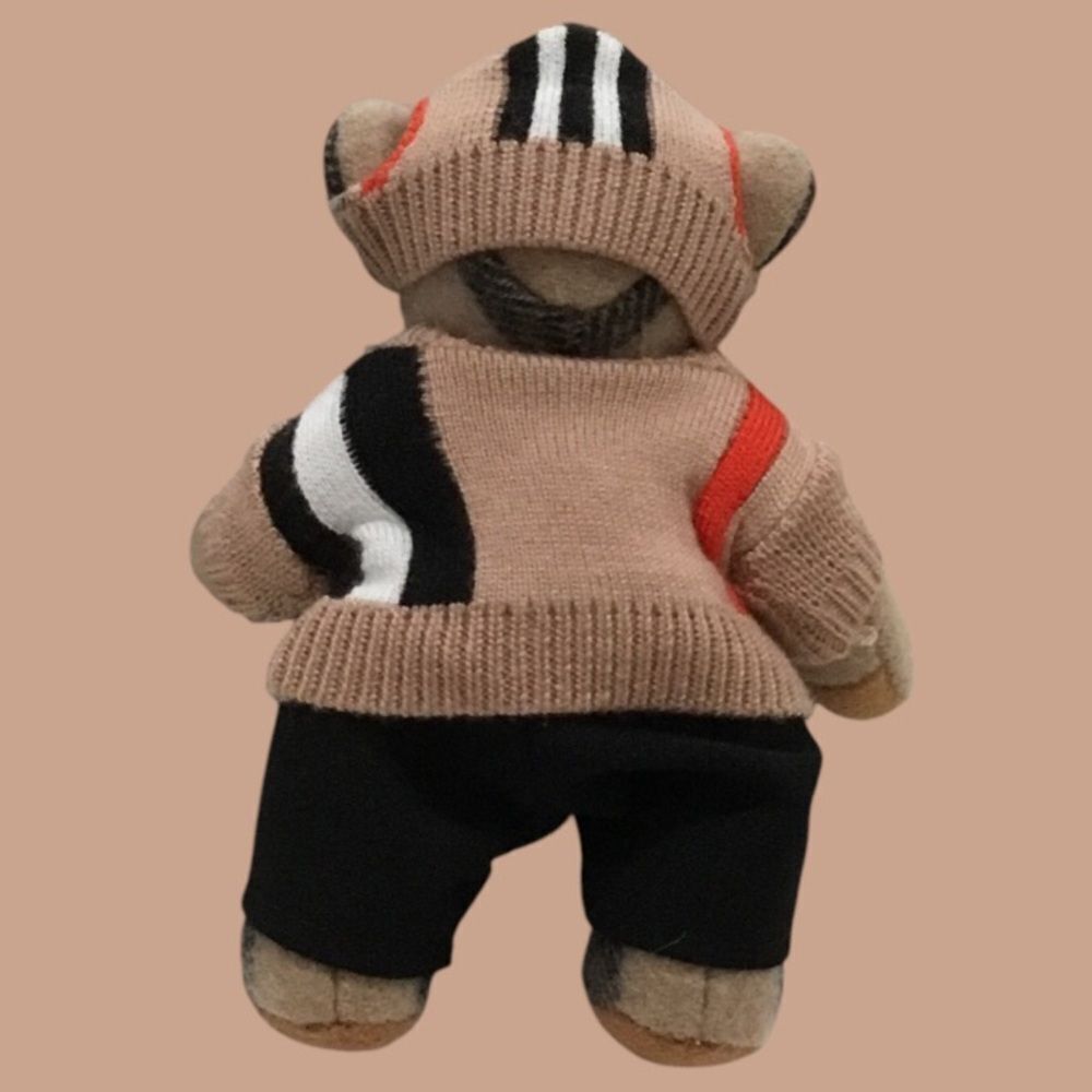 BURBERRY THOMAS SWEATER TEDDY BEAR KEYCHAIN CHARM - Picture 5 of 7